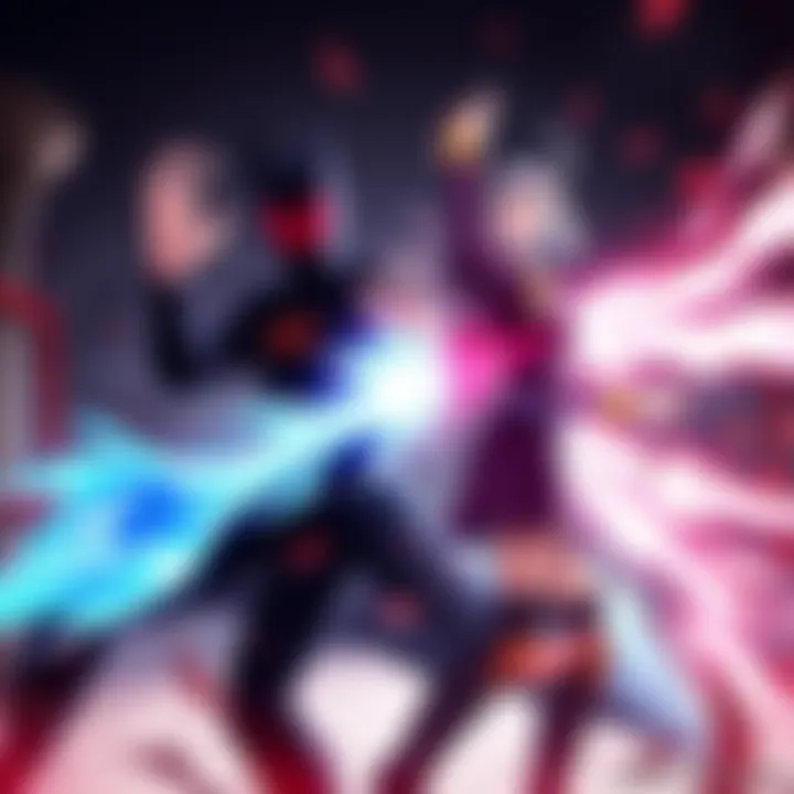 Empty Hand and Featherine Face-Off A dynamic showdown between Empty Hand from DC Comics and Featherine from Umineko, showcasing their powers in a dramatic scene.