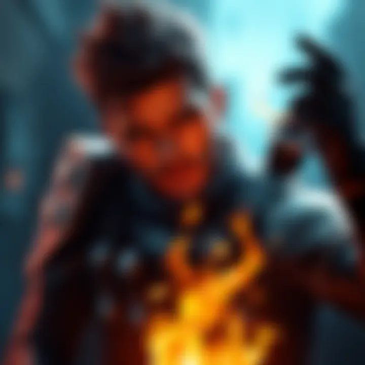 A visual of the character Endeavor from ROE showing frustration due to missing burn and hellfire abilities