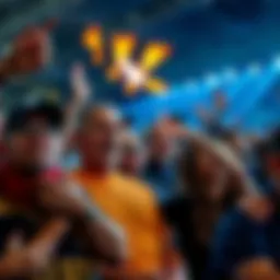 A group of fans expressing mixed emotions over recent comments about Endeavor, highlighting divided opinions with gestures and expressions of support and criticism.