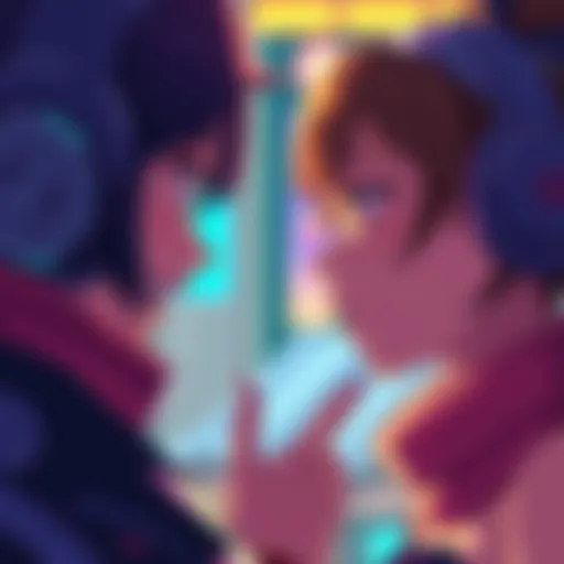 A close-up of a bold encounter with Miyo, capturing the excitement and connection between the characters.