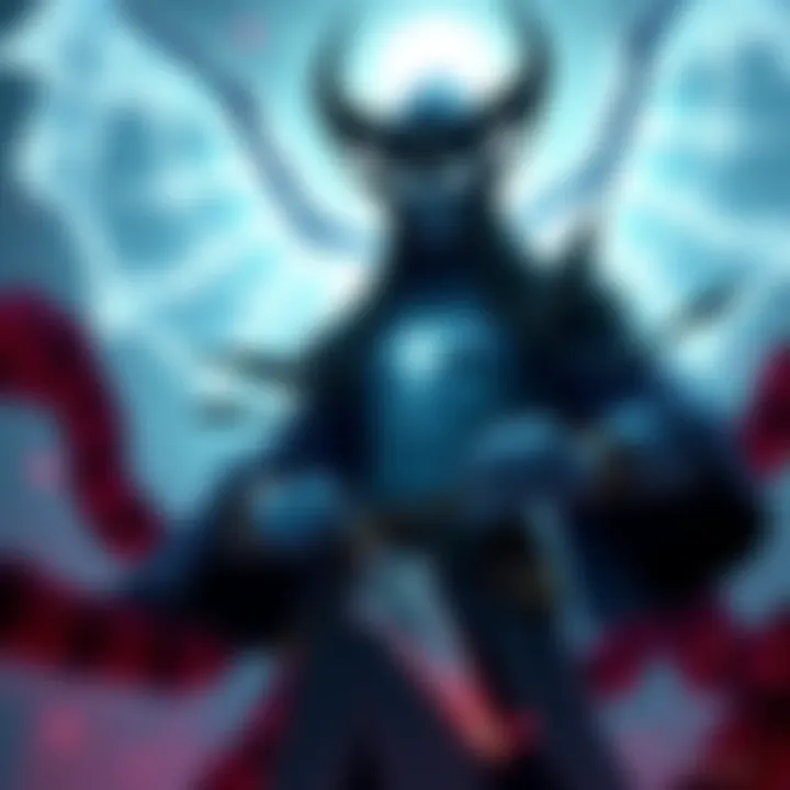 Illustration of Enigma, a powerful enemy stand with an eerie aura, showcasing its unsettling abilities and influence over fear.