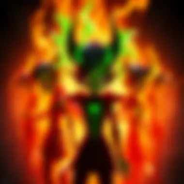 Envy's Transformation Animation A sequence of frames showing the transformation of the character Envy, highlighting the reuse of animation techniques in the process.
