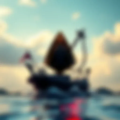A digital representation of the EOS Blackbeard logo with elements symbolizing growth and innovation in the crypto market.