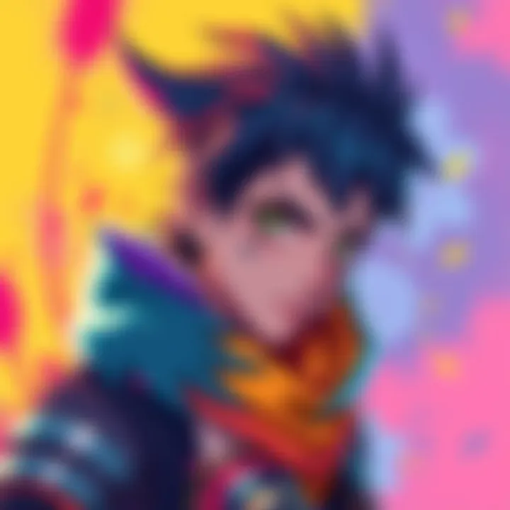 A colorful illustration of a character from EoSD, reimagined with unique features and a vibrant background, showcasing creativity and passion for the game.