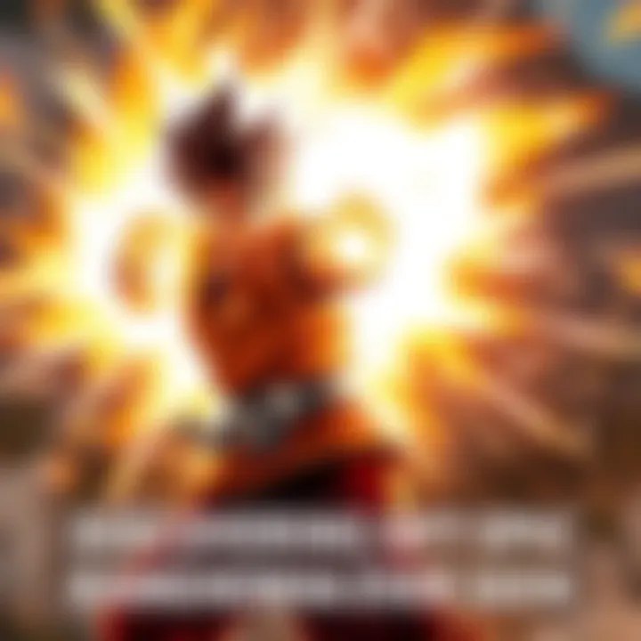 Epic Kamehameha Attack A character unleashes a powerful Kamehameha blast, surrounded by an intense energy aura and bright light, showcasing the dramatic moment.