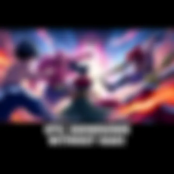A group of powerful characters face off in an intense battle without Haki, showcasing their unique abilities and strengths.