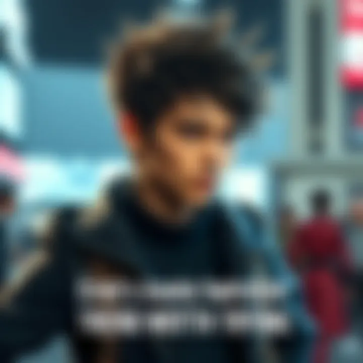 A model showcasing Eren's iconic hairstyle, featuring short, spiky hair and a bold look