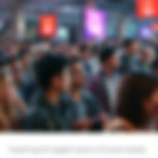 A crowd of people reacting to a surprising event, some appear skeptical while others seem intrigued, sparking discussions about authenticity.
