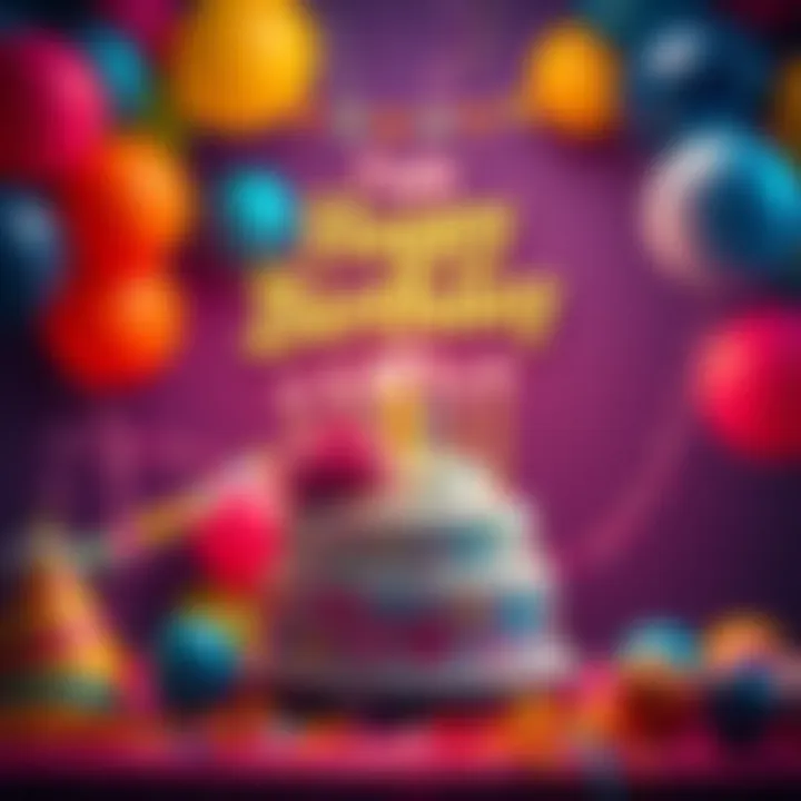 Celebrating Every Day is Your Birthday A cheerful birthday scene with colorful balloons, cake, and festive decorations, symbolizing the fun of the meme.