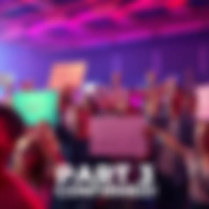 Group of excited fans holding signs and cheering for the confirmed Part 3