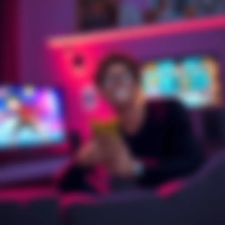 A person sitting in front of a TV with a big smile, eager to start watching One Piece, holding a snack in hand.