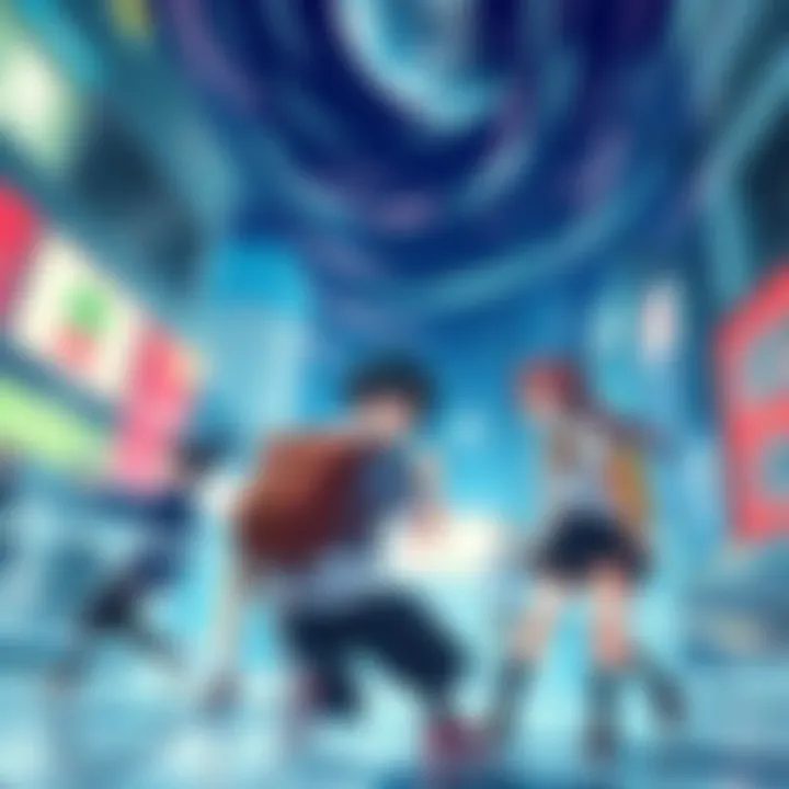 A vibrant scene from the new anime showing characters in action, capturing the excitement and energy of the series.