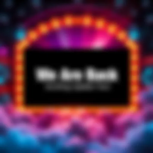 Exciting updates announcement Colorful graphic showing an invitation to join new updates and adventures