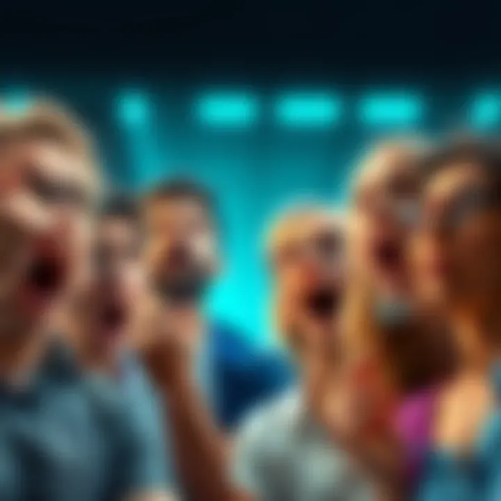 A group of people showing surprise and shock in various situations, reacting with expressions of disbelief and astonishment.