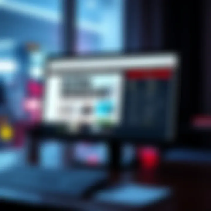 A computer screen displaying a website with a hidden extra page highlighted, showing user engagement stats and traffic data.