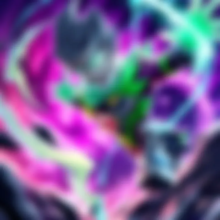 F2P LR Zamasu showcasing his power after super EZA in a dynamic combat scene
