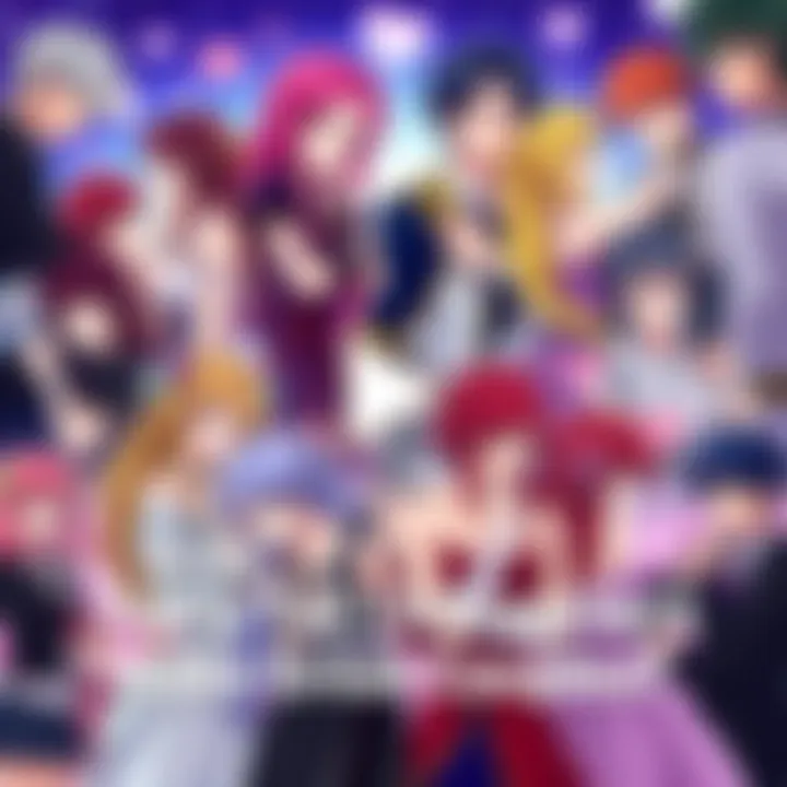 Fairy Tail Characters as Couples Various Fairy Tail characters interacting in romantic pairings, showcasing potential couples from the series, with playful expressions and gestures.