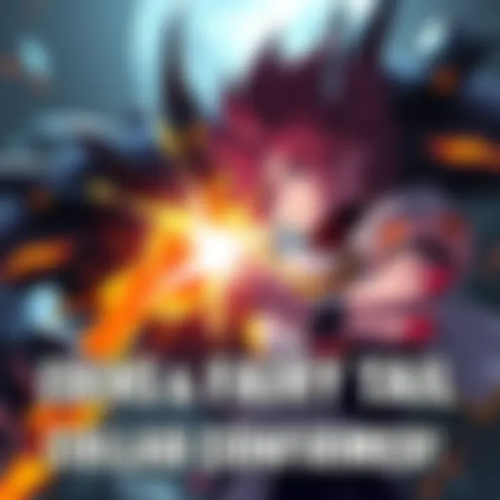 Natsu from Fairy Tail facing off against a formidable enemy in Edens Zero game