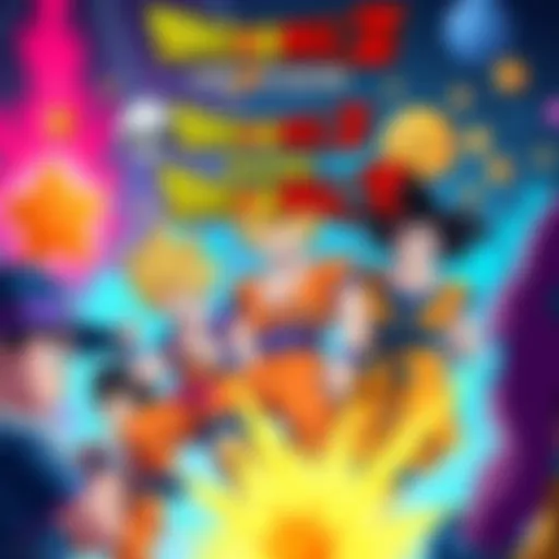 An eye-catching fake ad for a Dragon Ball Z mobile game featuring colorful characters and humorous elements