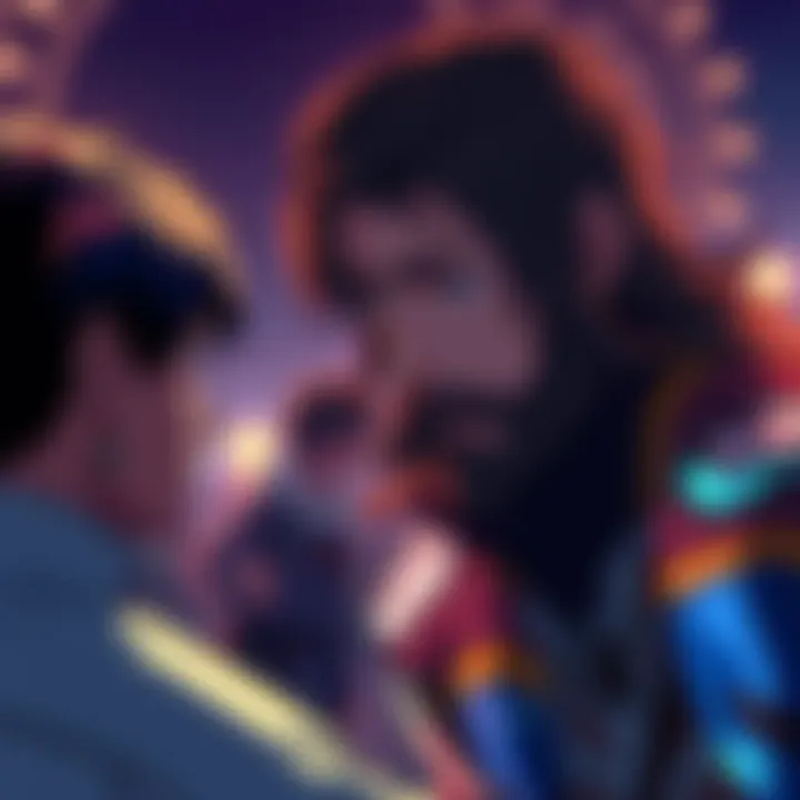 Falco from Attack on Titan displaying empathy and kindness during a tense moment, illustrating his emotional intelligence.