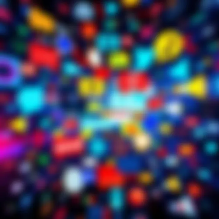 Familiar Sound Bite in Pop Culture A collage of popular phrases and iconic sounds that evoke memories from films, music, and everyday life.