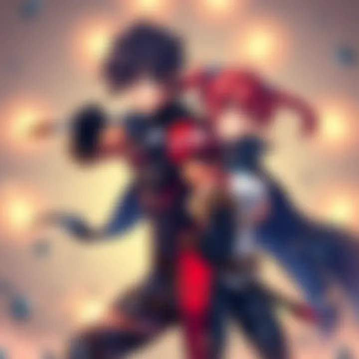 Creative fan art showcasing Isagi and Kaiser in a dynamic pose