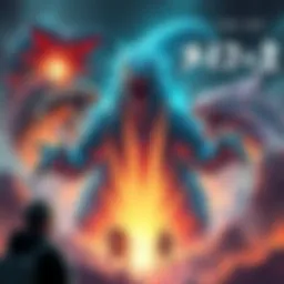 Colorful fan art of Kaiju No. 8 showing various interpretations by different artists