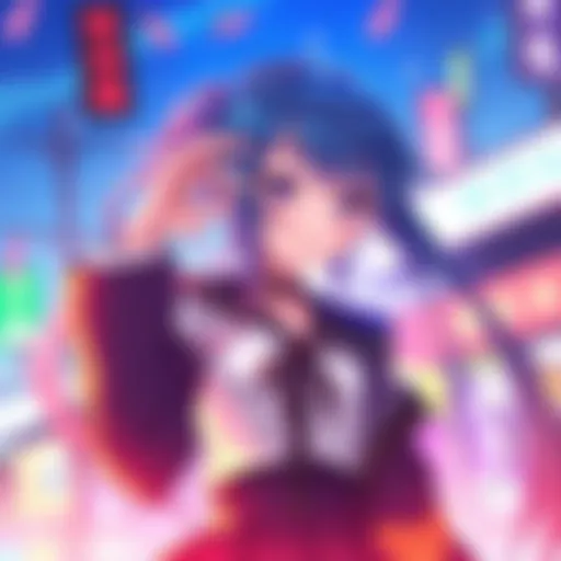 A vibrant fan art illustration of the character Yuuka, showcasing her signature features and style, animated with lively colors and dynamic pose.