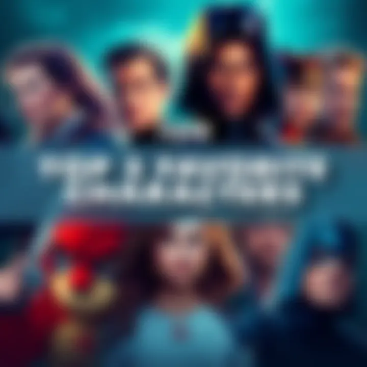 Fan Favorite Characters A collage of popular characters loved by fans, showcasing their unique traits and styles from different shows and movies.