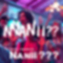 A group of fans expressing surprise and excitement over the term 'Naniiii???', showing various reactions in a digital chat environment.