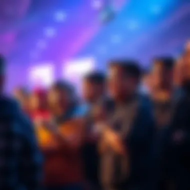 Fan Reactions to Predictions Fans discussing predictions about a notable ending in a lively group setting.