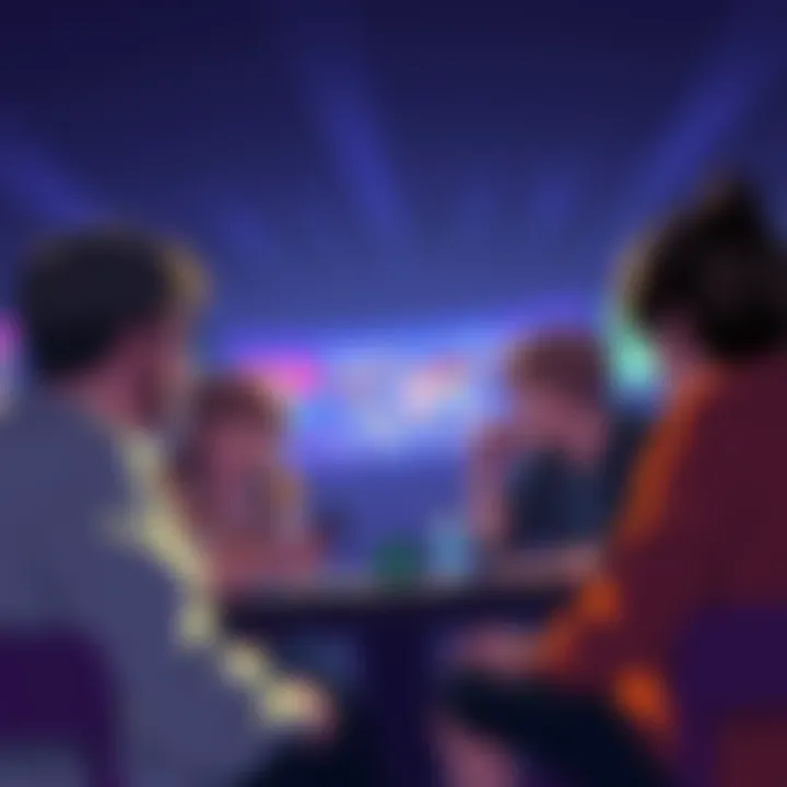 Group of people discussing fan theories about live-action adaptations without sharing anime spoilers