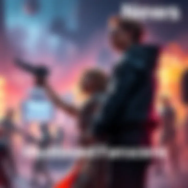 A colorful fanart depicting a key moment from a popular franchise, showcasing characters in an emotional pose