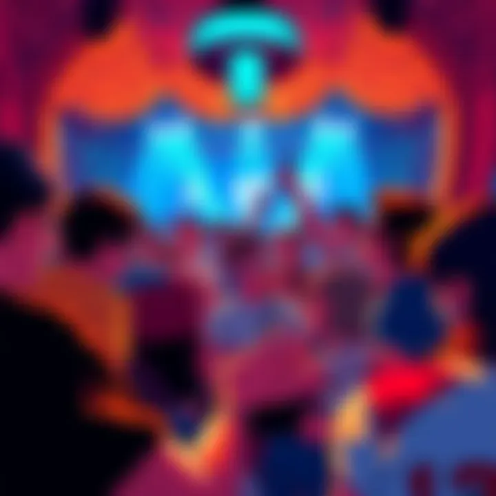 A group of fans gathered together, sharing their favorite original soundtracks during the 11th anniversary celebration, filled with joy and music.