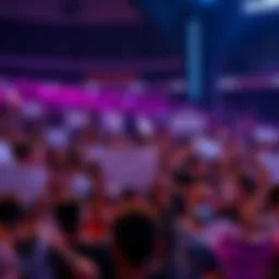 A crowd of excited fans holding signs and banners, eagerly awaiting news of a new movie project.