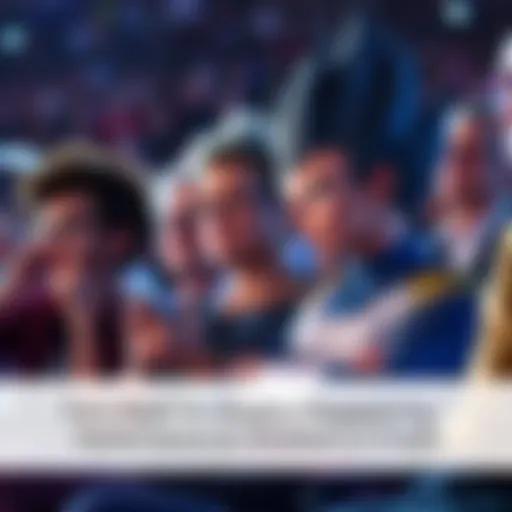 Disappointed Fans Watching Vegeta Fans show frustration over Vegeta's poor anniversary performance at an event