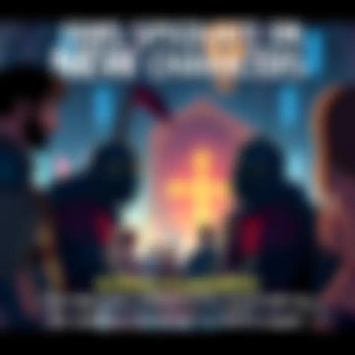 People engaging in conversation about potential new knights for Arthur's Knights of the Round Table sequel