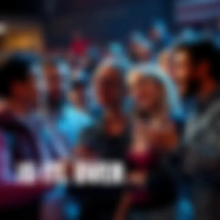 Group of fans expressing mixed feelings about a controversial character arc in a lively discussion