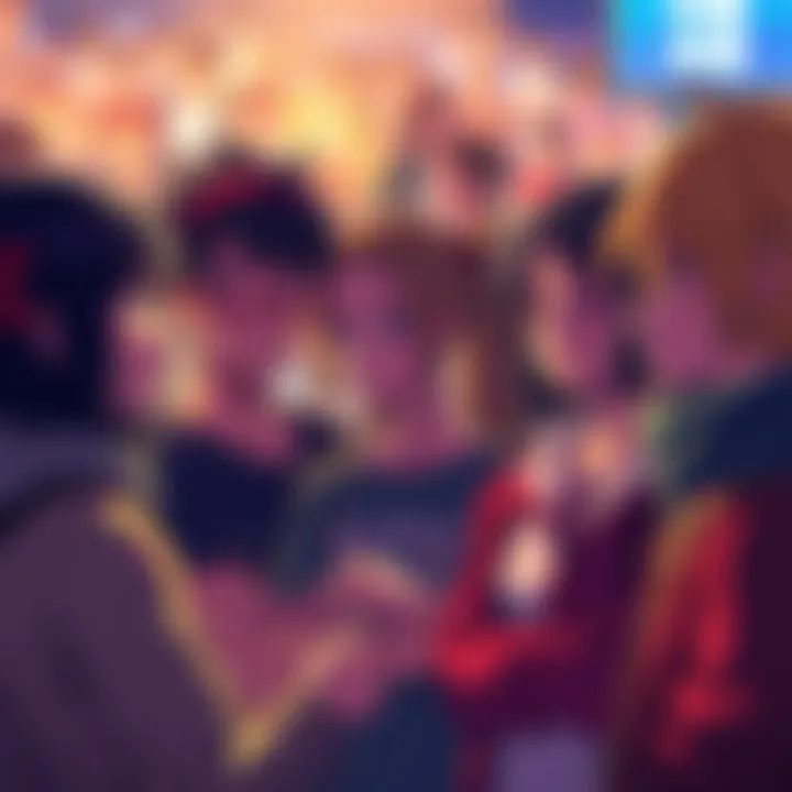 A group of fans sharing their thoughts on CSM characters, focusing on Himeno, Makima, and Reze, with emotive expressions on their faces.