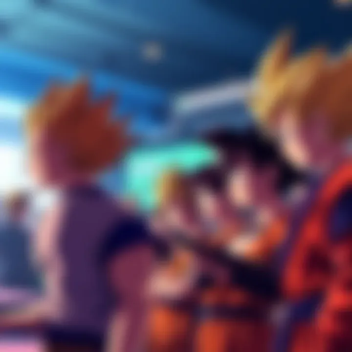 A group of fans sharing their thoughts on Dragon Ball and Dragon Ball Z, comparing the two series and their storytelling styles.