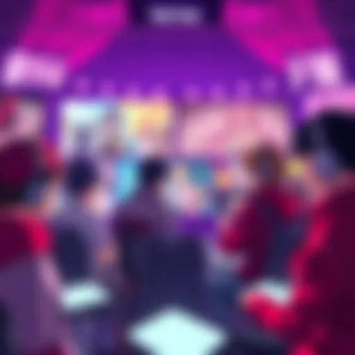 A group of anime fans engaging in a discussion about the lack of Hell's Paradise edits on TikTok. Bright screens show various anime clips, highlighting a contrast between Hell's Paradise and other tre...