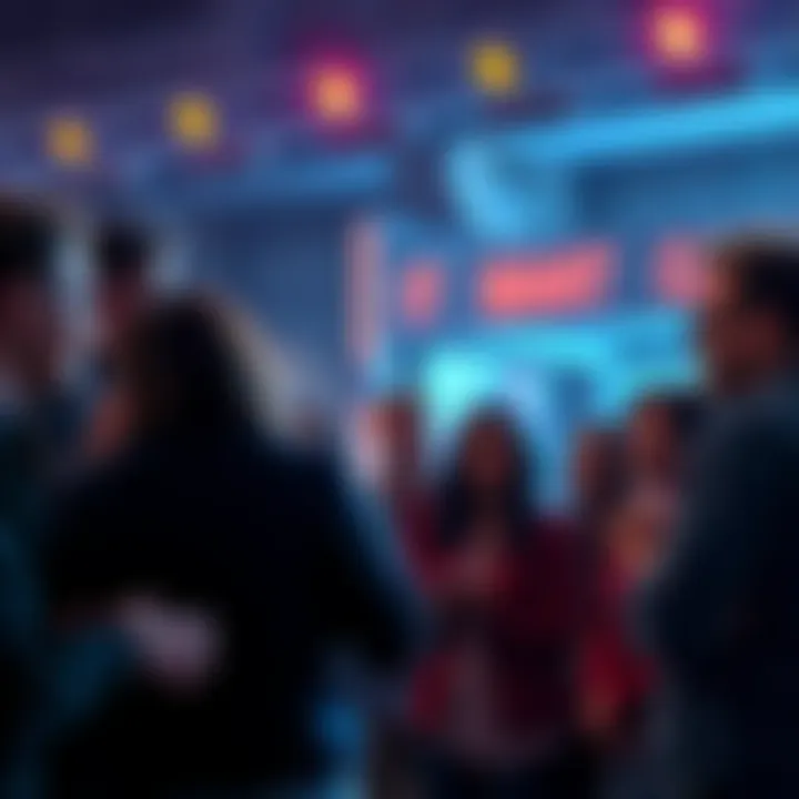 A group of enthusiastic fans gathered in a lively discussion about a missed line in a popular show, showcasing their passion and connection to the narrative.
