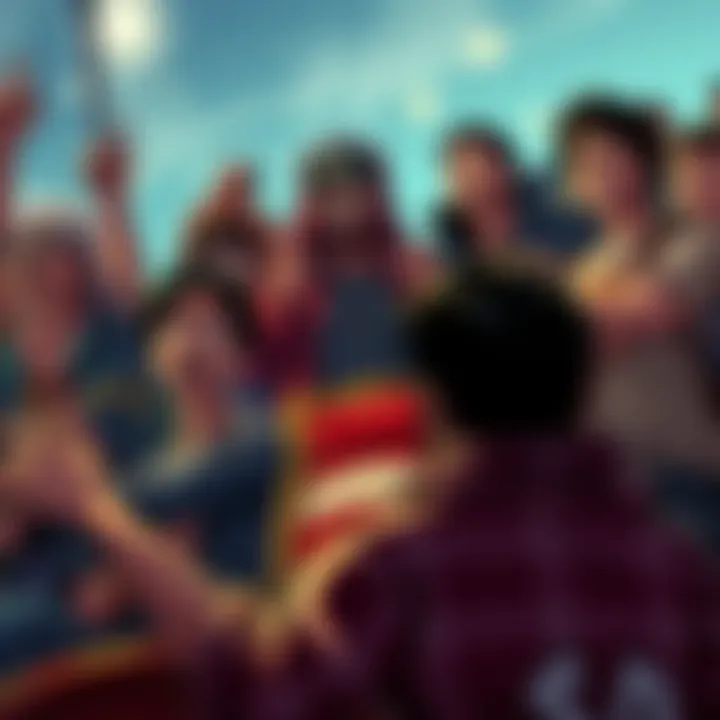 Fans Discuss One Piece Ending A group of fans passionately debating the future of One Piece, expressing diverse opinions on Usopp's fate in the series.