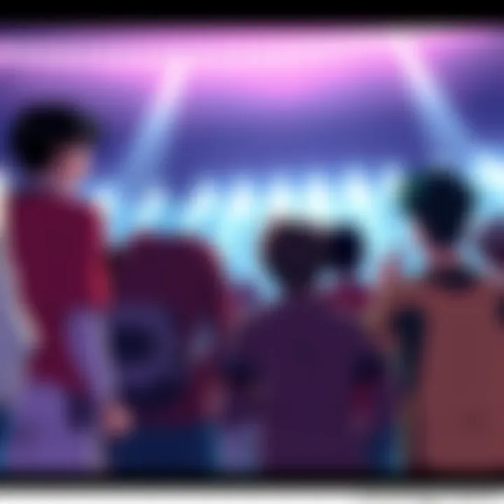 Group of fans passionately debating opinions about Captain Tsubasa anime