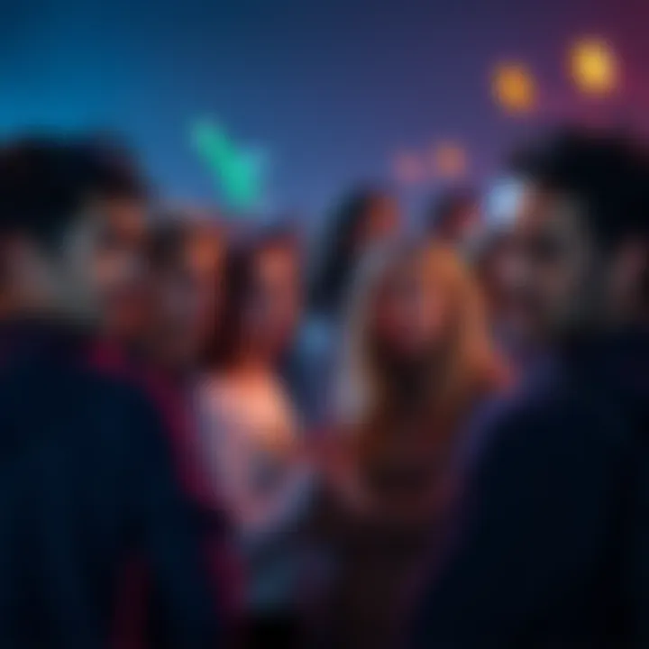 A group of fans shares their concerns about the ending of Part 2, with many looking thoughtful and worried while talking with each other