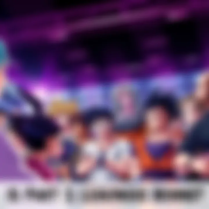 A group of anime fans engaged in lively discussion about the future of the series beyond the Frieza Saga, some looking excited while others are contemplative.