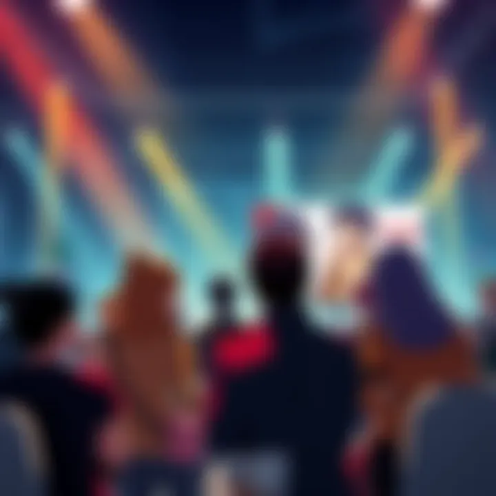 Group of fans expressing views on Lazarus English dub at a forum
