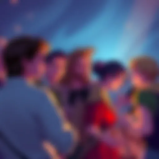 Group of fans talking and sharing ideas about characters for My Heroes All Justice DLC