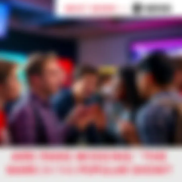 Fans discussing a popular show A group of fans engaging in a lively discussion about a popular TV show, looking puzzled and animated as they share their interpretations