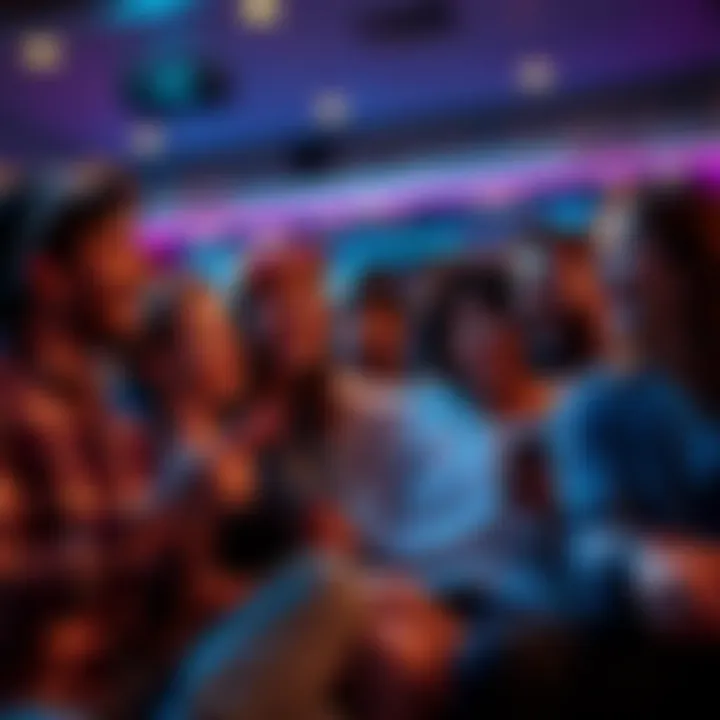 Fans Excited for Next Episode Group of fans laughing and chatting about their favorite show while waiting for the next episode